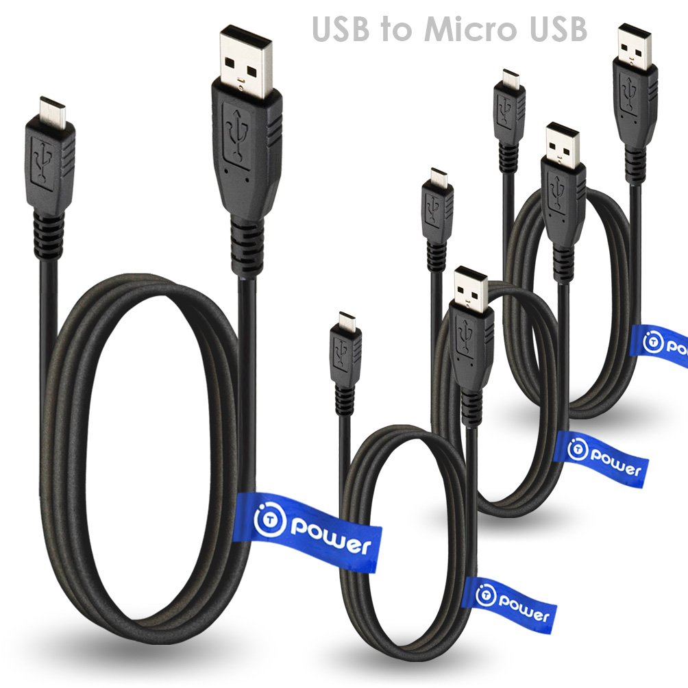 3FT 3FEET USB 2.0 A to Micro B Data Sync Charge Cable Cord Wire Connector 5 pin